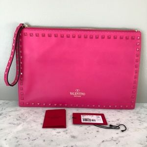Valentino Large Rockstud Wristlet